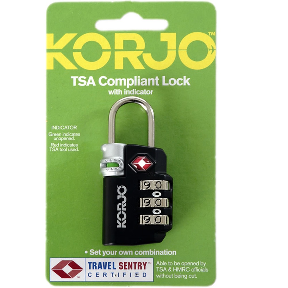 TSA INDICATOR LOCK BLACK